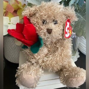 🆕🎄 RETIRED RARE TY BEANIE BABY BEAR “2005 HOLIDAY TEDDY”. MWMT!